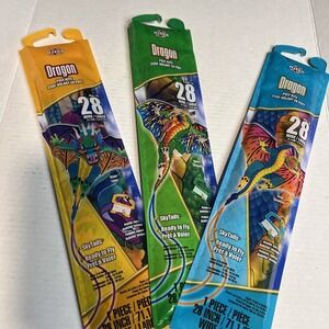 Dragon Kite 28" Skytails Lot Of 3 Brand New